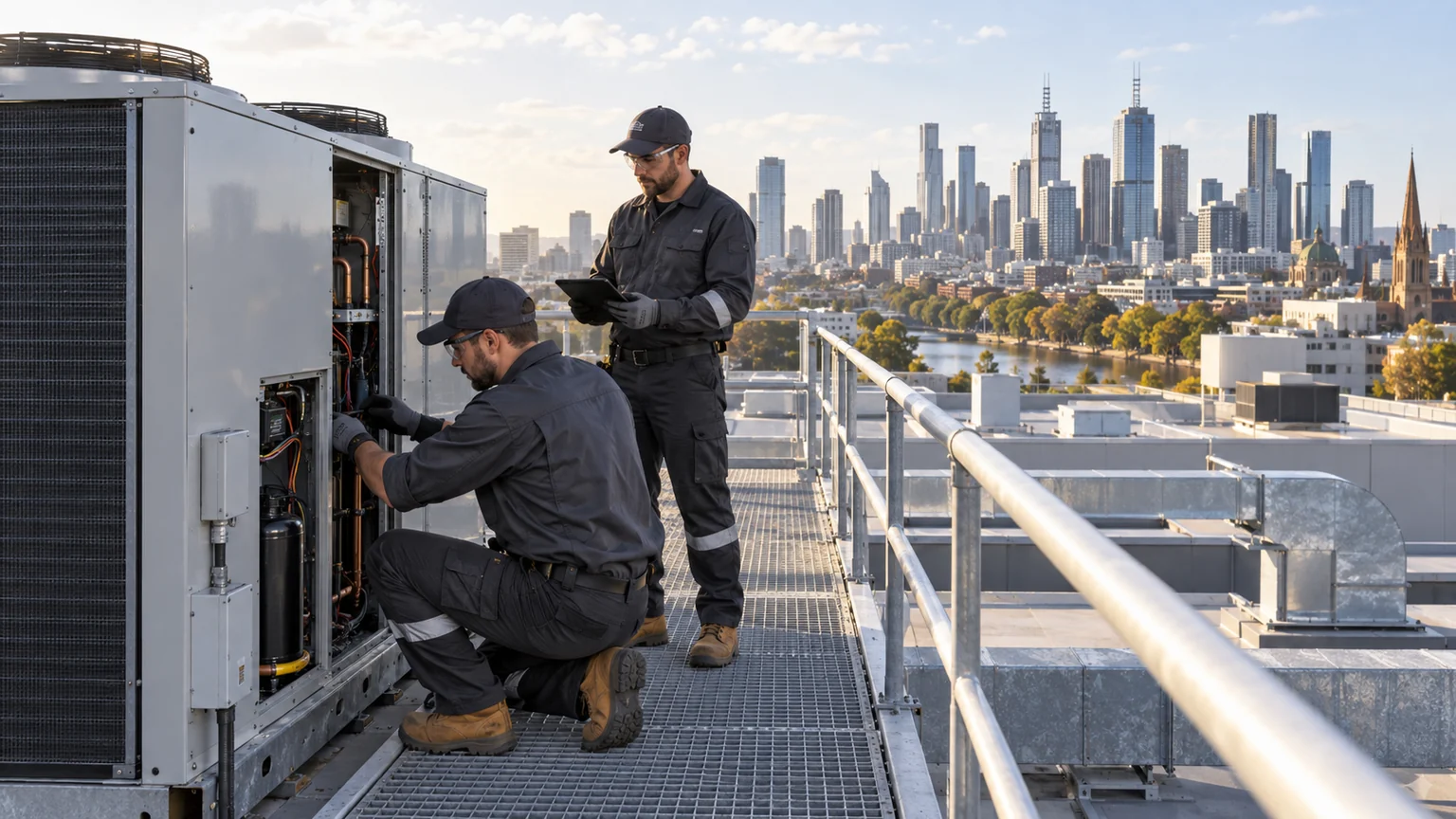 Original illustrative Melbourne heating and cooling service photography
