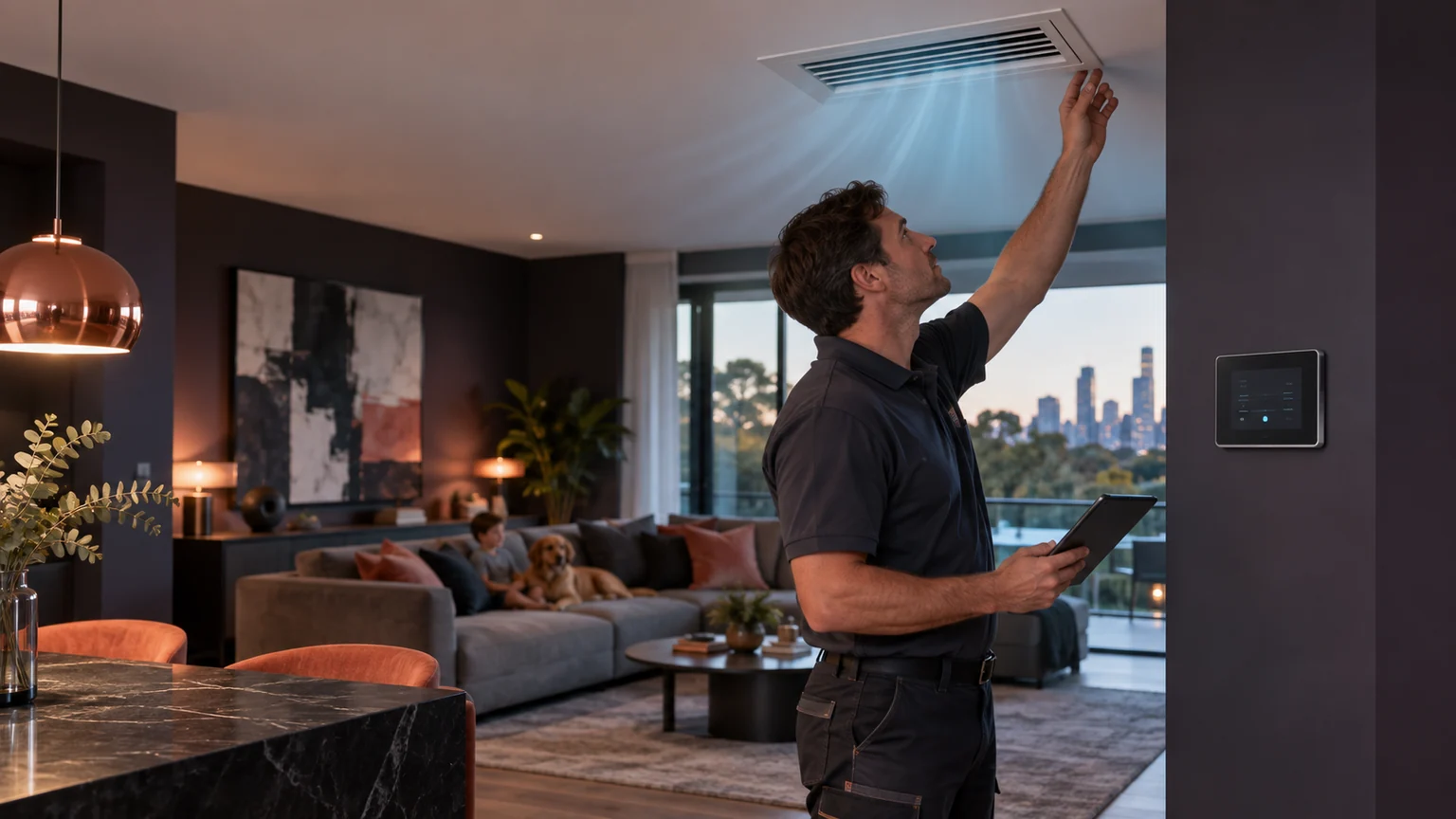 Ducted Air Conditioning Melbourne service illustration