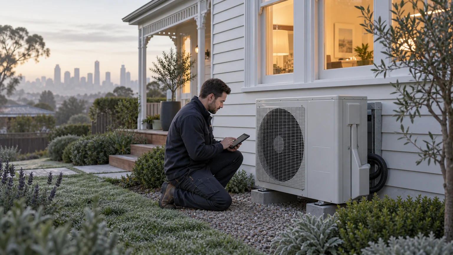 Original illustrative Melbourne HVAC photography for Reverse Cycle Air Conditioning
