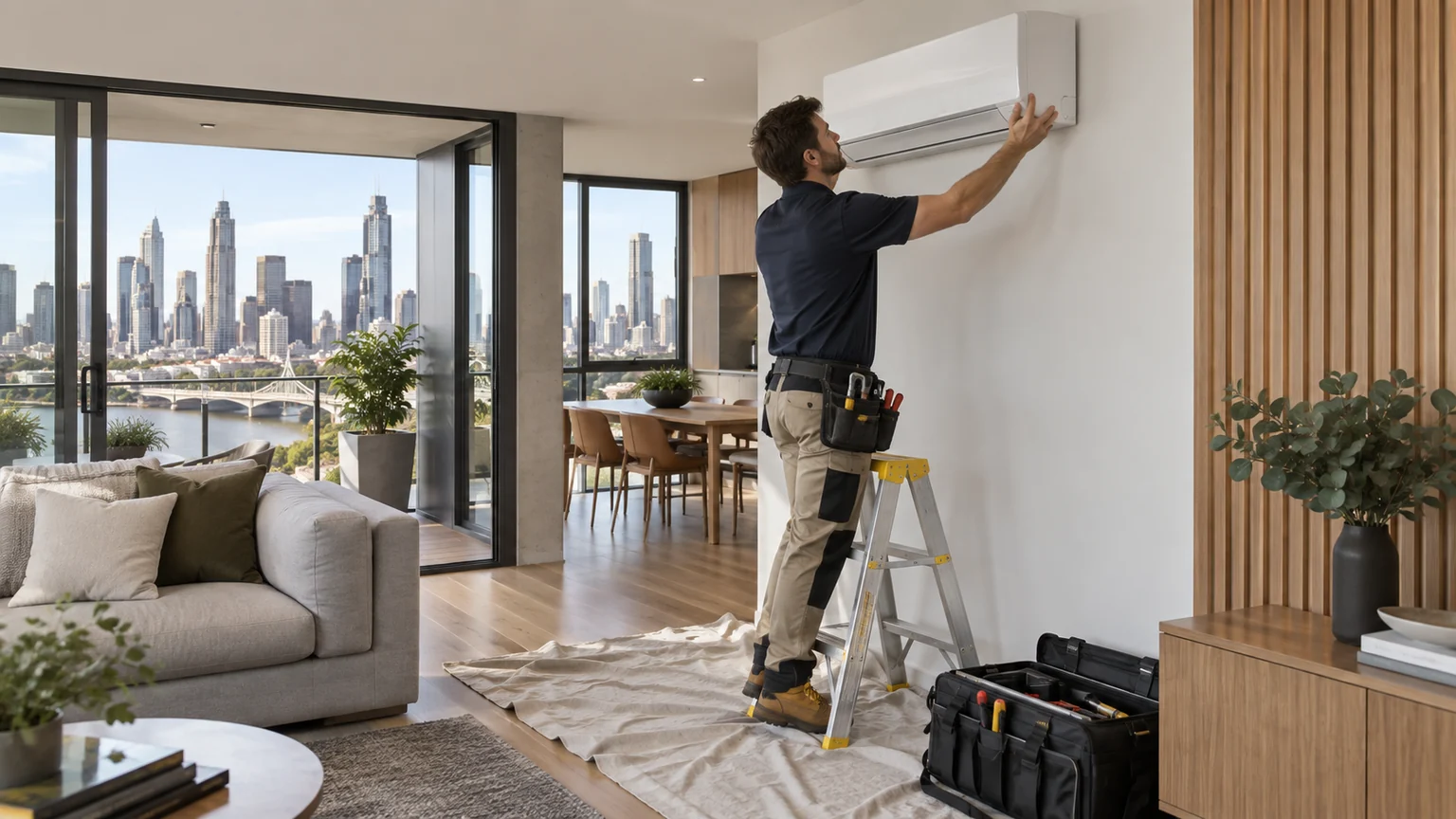 Split System Installation Melbourne service illustration